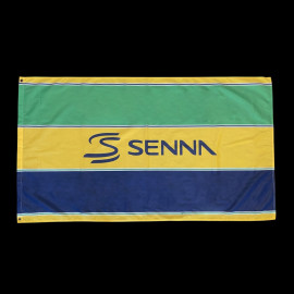 Ayrton Senna Flagge F1 Gelb / Grün / Blau ASLE11912-NVY