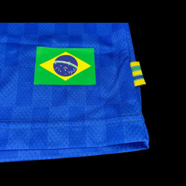 Ayrton Senna T-Shirt F1 Dreifacher Weltmeister Blau ASLE06001-BLU - unisex