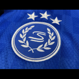 Ayrton Senna T-Shirt F1 Dreifacher Weltmeister Blau ASLE06001-BLU - unisex