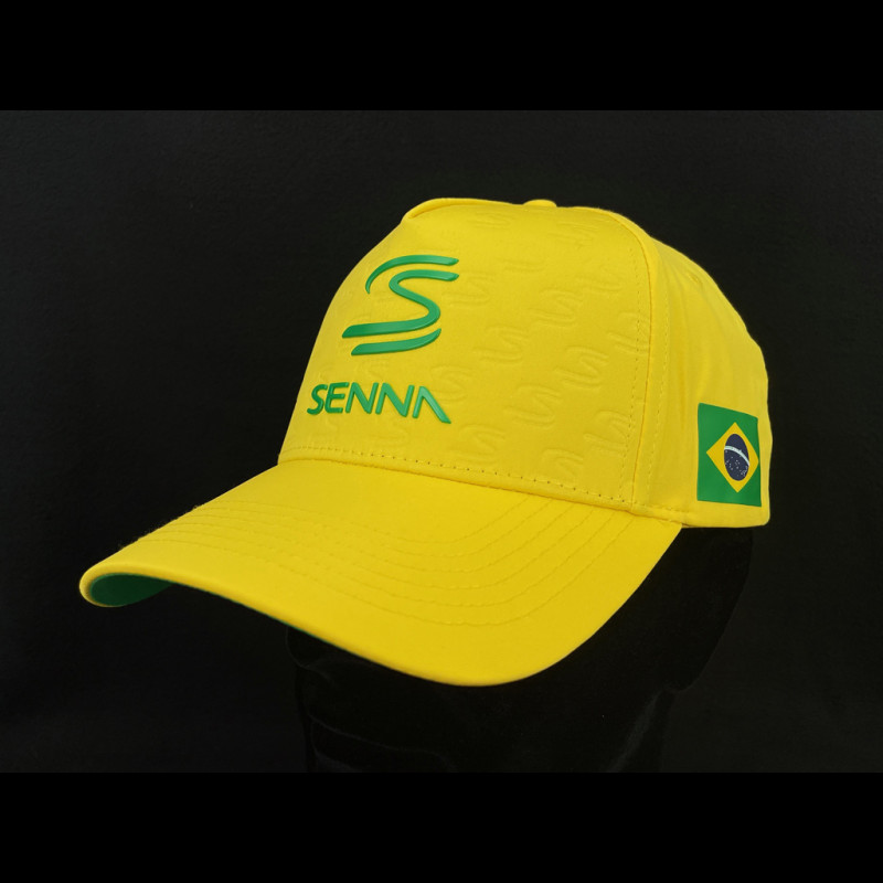 Ayrton Senna Hat F1 Yellow ASLE10901-YLW - unisex