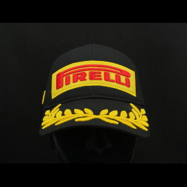 Pirelli Cap F1 Podium Bestickte Scwharz 0101 - unisex