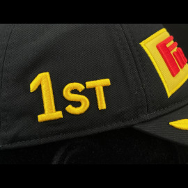 Pirelli Cap F1 Podium Bestickte Scwharz 0101 - unisex