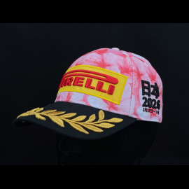 Pirelli Cap F1 Podium Japan GP 2026 Bestickte Schwarz / Rot 0114 - unisex