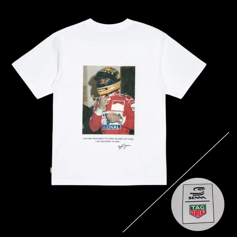 Tag Heuer x Ayrton Senna T-Shirt F1 Weiß ASTH01004-WHT - unisex