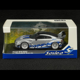 Nissan GT-R R35 Liberty Walk Silhouette 2020 Silber / Blau 1/43 Solido S4311211