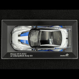 Nissan GT-R R35 Liberty Walk Silhouette 2020 Silber / Blau 1/43 Solido S4311211