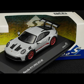 Porsche 911 GT3 RS Type 992 2023 Ice Grey Metallic / Pyro Red 1/43 Solido S4314802