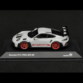 Porsche 911 GT3 RS Type 992 2023 Ice Grey Metallic / Pyro Red 1/43 Solido S4314802