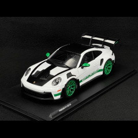 Porsche 911 GT3 RS Type 992 2024 Tribute To 1972 Carrera RS Weissach Package White / Green Stripes 1/18 Solido S1812107