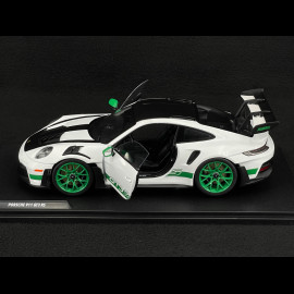 Porsche 911 GT3 RS Type 992 2024 Tribute To 1972 Carrera RS Weissach Package White / Green Stripes 1/18 Solido S1812107
