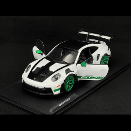 Porsche 911 GT3 RS Typ 992 2024 Tribute To 1972 Carrera RS Weissach Package Weiß / Grüne Streifen 1/18 Solido S1812107