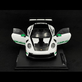 Porsche 911 GT3 RS Type 992 2024 Tribute To 1972 Carrera RS Weissach Package White / Green Stripes 1/18 Solido S1812107