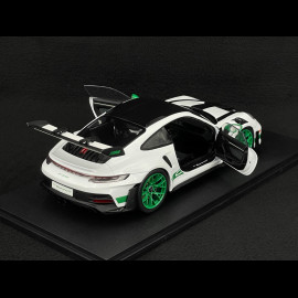 Porsche 911 GT3 RS Typ 992 2024 Tribute To 1972 Carrera RS Weissach Package Weiß / Grüne Streifen 1/18 Solido S1812107