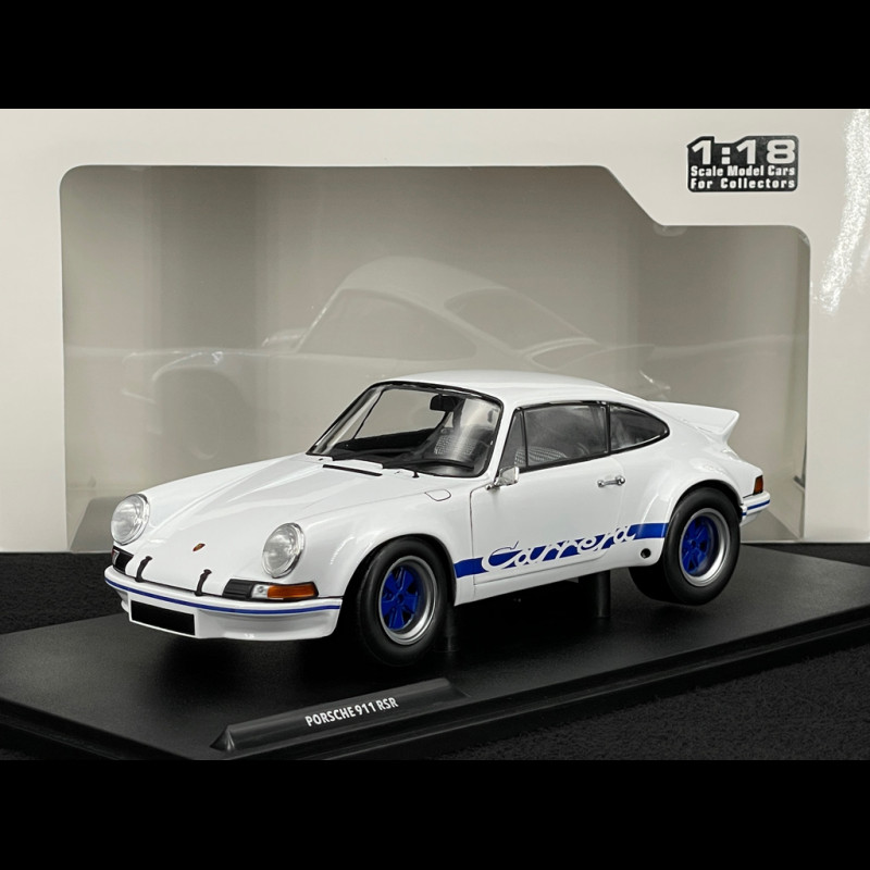 Porsche 911 RSR 2.8 1973 White / Blue Stripes 1/18 Solido S1801119