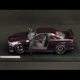 Nissan Skyline GT-R R34 Z-Tune 1999 Midnight Purple 1/18 Solido S1804311