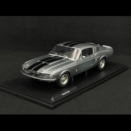 Ford Shelby Mustang GT500 1967 Grau / Schwarze Streifen 1/18 Solido S1802905