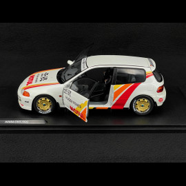 Honda Civic EG6 Mugen Racing 1992 White / Red Stripes 1/18 Solido S1810404