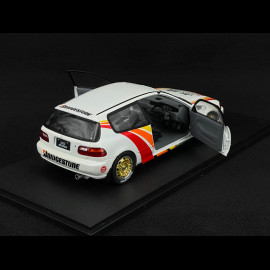 Honda Civic EG6 Mugen Racing 1992 White / Red Stripes 1/18 Solido S1810404