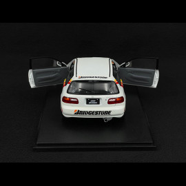 Honda Civic EG6 Mugen Racing 1992 White / Red Stripes 1/18 Solido S1810404