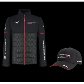 Duo Porsche Jacke Motorsport 6 + Porsche Kappe Motorsport Schwarz