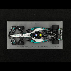 Kimi Antonelli Mercedes W16 n° 12 3rd Canadian GP 2025 with Pit Board 1/43 Spark S9617
