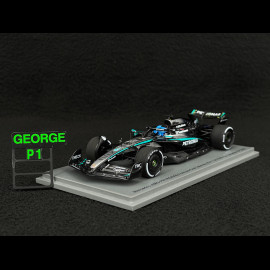 George Russell Mercedes W16 n° 63 Sieger Kanada GP 2025 mit Pit Board 1/43 Spark S9616