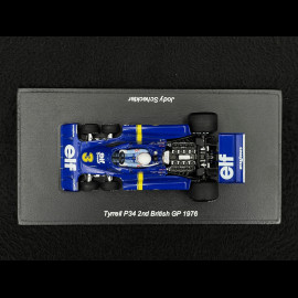 Jody Scheckter Tyrrell P34 n° 3 2nd British GP 1976 1/43 Spark S7308