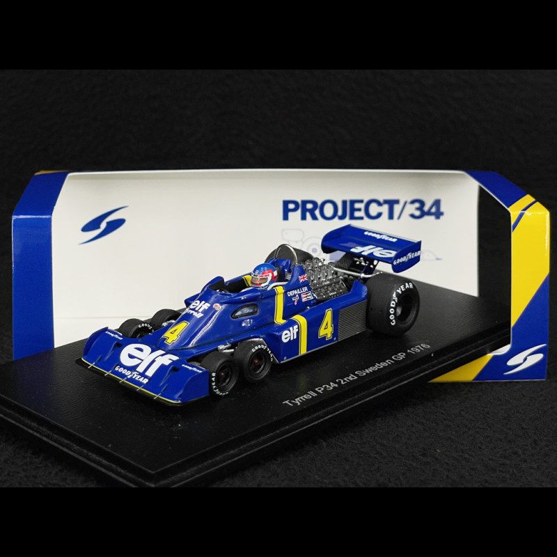 Patrick Depailler Tyrrell P34 n° 4 2. Schweden GP 1976 1/43 Spark S7307