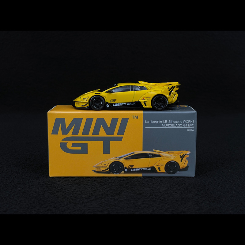 Lamborghini Murcielago LB Silhouette Works GT Evo 2025 Gelb 1/64 Mini GT MGT01135-L
