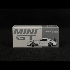 Mazda RX7 FD3S RE-Amemiya 2004 Silver Grey Metallic 1/64 Mini GT MGT01106-L
