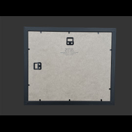 Porsche 911 Rahmen type 917 LH n°25 1969 Schwarzer Holzrahmen mit Skizze 25 x 30 cm - Uli Ehret