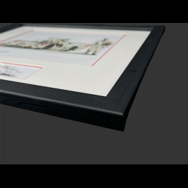 Porsche 911 Frame type 917 LH n°25 1969 Black Wooden Frame with Sketch 25 x 30 cm - Uli Ehret