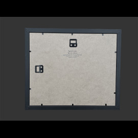 Porsche 911 Rahmen Carrera RS 2.7 1972 Schwarzer Holzrahmen mit Skizze 25 x 30 cm - Uli Ehret