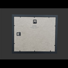 Porsche 911 Rahmen Typ 991 2011 Schwarzer Holzrahmen mit Skizze 25 x 30 cm - Uli Ehret