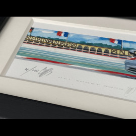 Porsche Rahmen 911 Cabriolet Typ 991.2 2015 Schwarzer Holzrahmen 38 x 15 cm - Uli Ehret