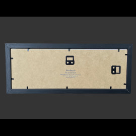Alpine Frame A424 n° 35 24h Le Mans 2025 Black Wooden Frame 38 x 15 cm - Uli Ehret