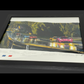 24h LeMans Frame "The Mulsanne Kink" 2023 Black Wooden Frame 25 x 30 cm - Uli Ehret