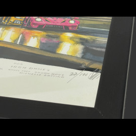 24h LeMans Frame "The Mulsanne Kink" 2023 Black Wooden Frame 25 x 30 cm - Uli Ehret