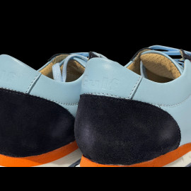 Gulf Leather Shoe Light Blue / Navy Blue GU252FWM04-125