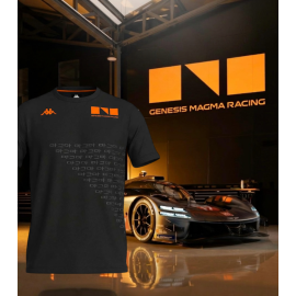 Genesis T-shirt Magma Racing Hypercar Kappa Black / Orange 311U84W-005 - unisex