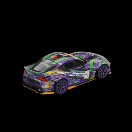 Toyota GR Supra Kuhl D1GP Evangelion Racing 2021 Purple / Green 1/64 Mini GT MGT00951-BL