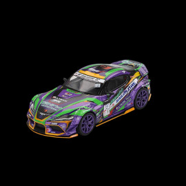 Toyota GR Supra Kuhl D1GP Evangelion Racing 2021 Purple / Green 1/64 Mini GT MGT00951-BL
