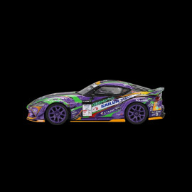 Toyota GR Supra Kuhl D1GP Evangelion Racing 2021 Lila / Grün 1/64 Mini GT MGT00951-BL