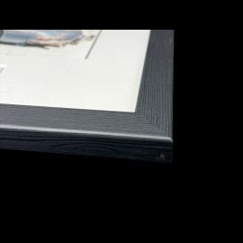 Mercedes-Benz Rahmen 300 SL 1954 Schwarzer Holzrahmen mit Skizze 25 x 30 cm - Uli Ehret