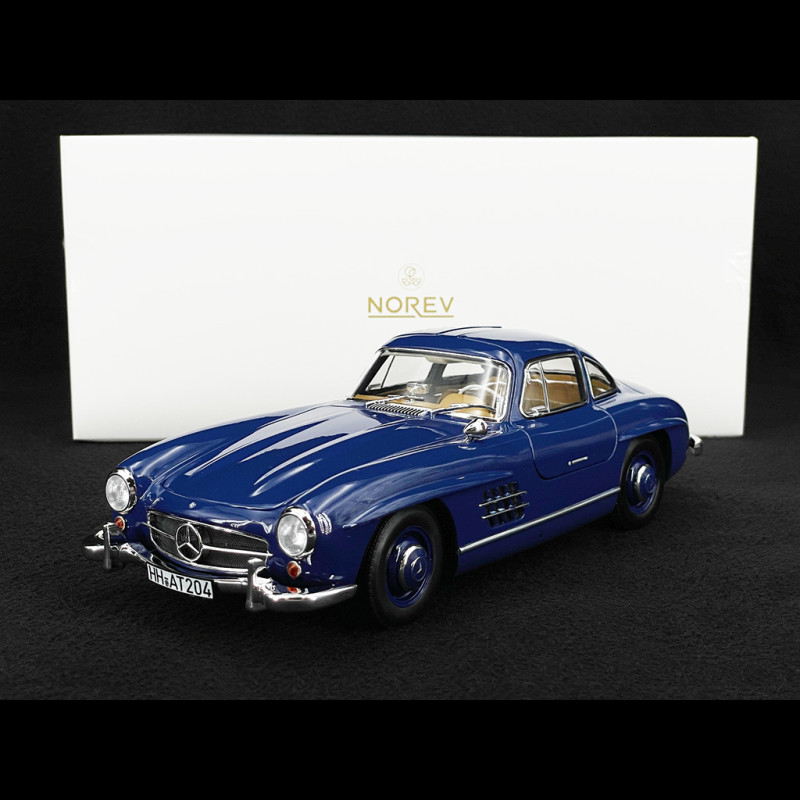 Mercedes-Benz 300 SL Gullwing 1954 Blue 1/18 Norev 183852
