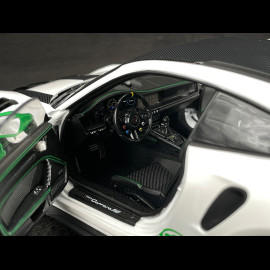 Porsche 911 GT3 RS Type 992 2022 Tribute To 1972 Carrera RS Weissach Package White / Green Stripes 1/18 Norev 187372