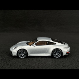 Porsche 911 Carrera GTS Type 992.2 2024 Polar Silver Grey 1/43 Norev Jet Car 750065