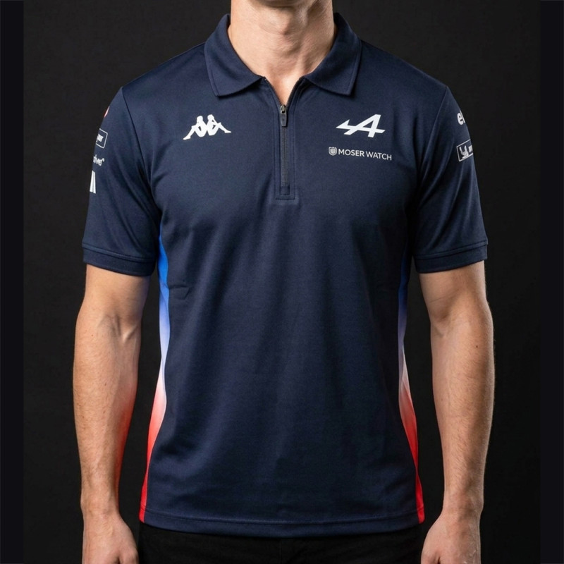Alpine Poloshirt Endurance Kappa Marineblau / Rot 34275IW-K89 - unisex