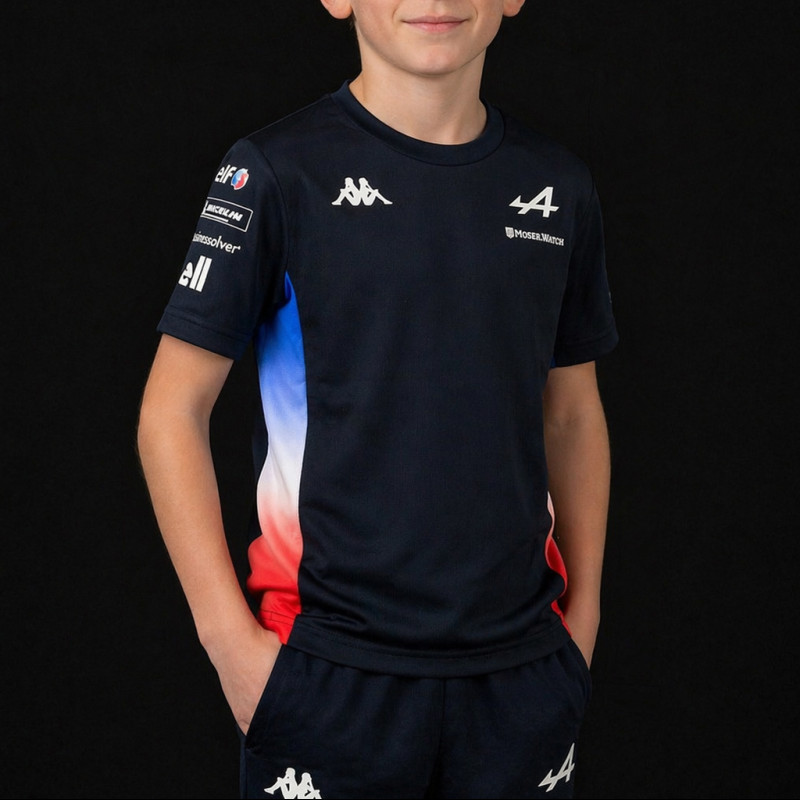 Alpine T-shirt Endurance Team Kappa Navy Blue / Red 372E2KW-K89 - kids