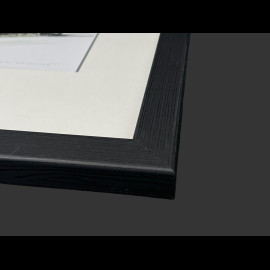 Mercedes-Benz Rahmen 300 SL Roadster 1957 Schwarzer Holzrahmen mit Skizze 25 x 30 cm - Uli Ehret